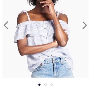 Lucky Brand Off the shoulder top, 100% linen